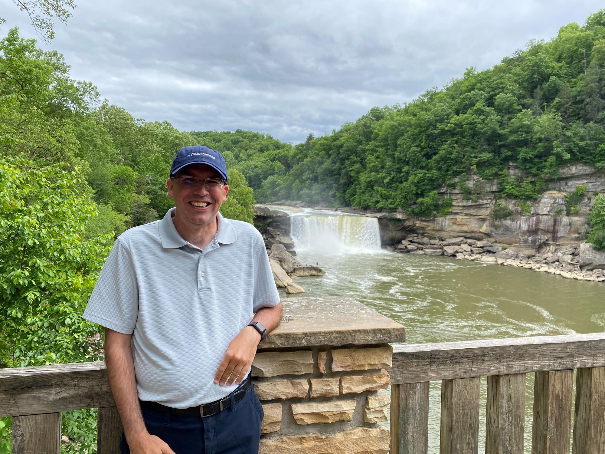 At Cumberland Falls in Kentucky.